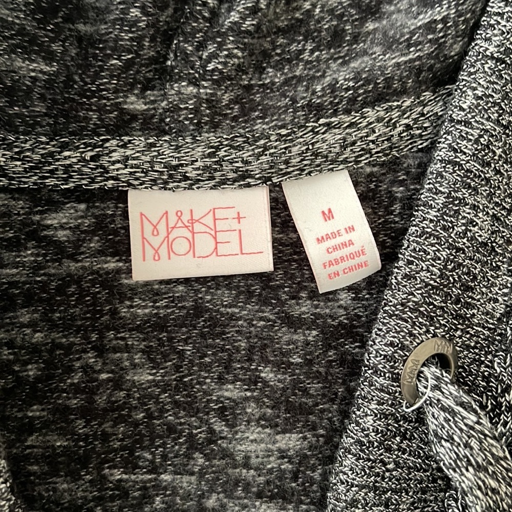 Make + Model Gray Hooded Sweater - image 2